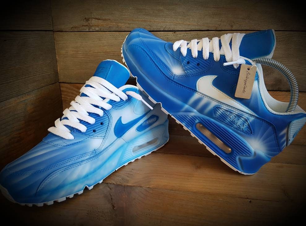 Custom Painted Air Max 90 - Kids Fully Personalised Bespoke Design Trainers