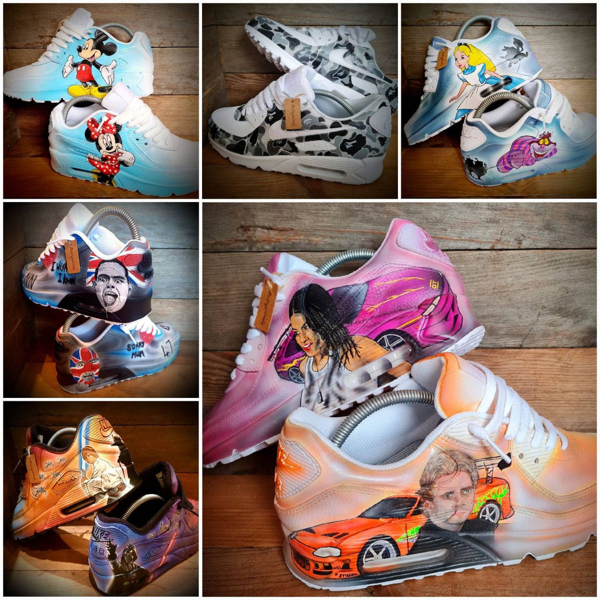 Custom Painted Air Force 1 - Fully Personalised Bespoke Design Trainers