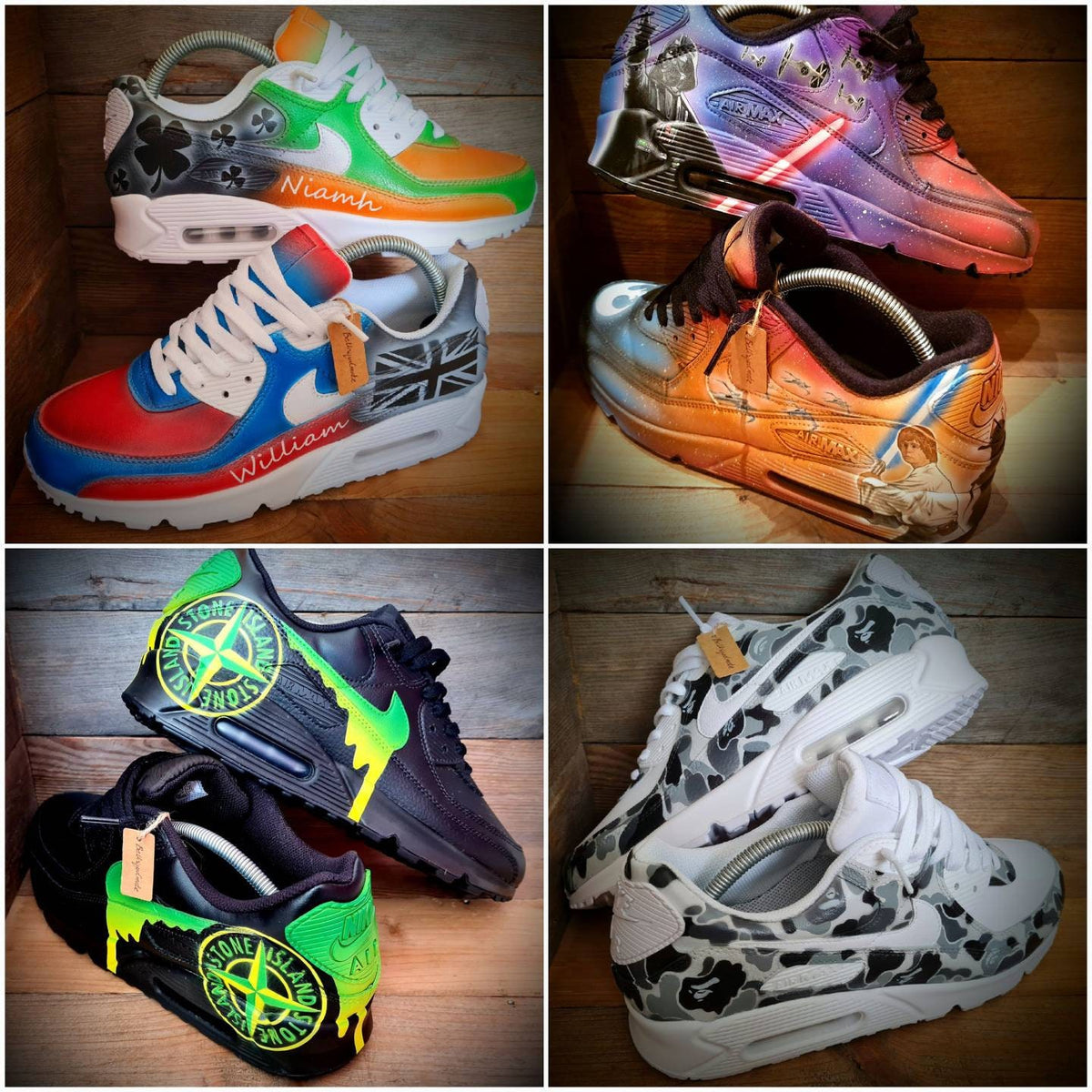 Custom Painted Trainers - Send In Your Own Shoes For Personalisation