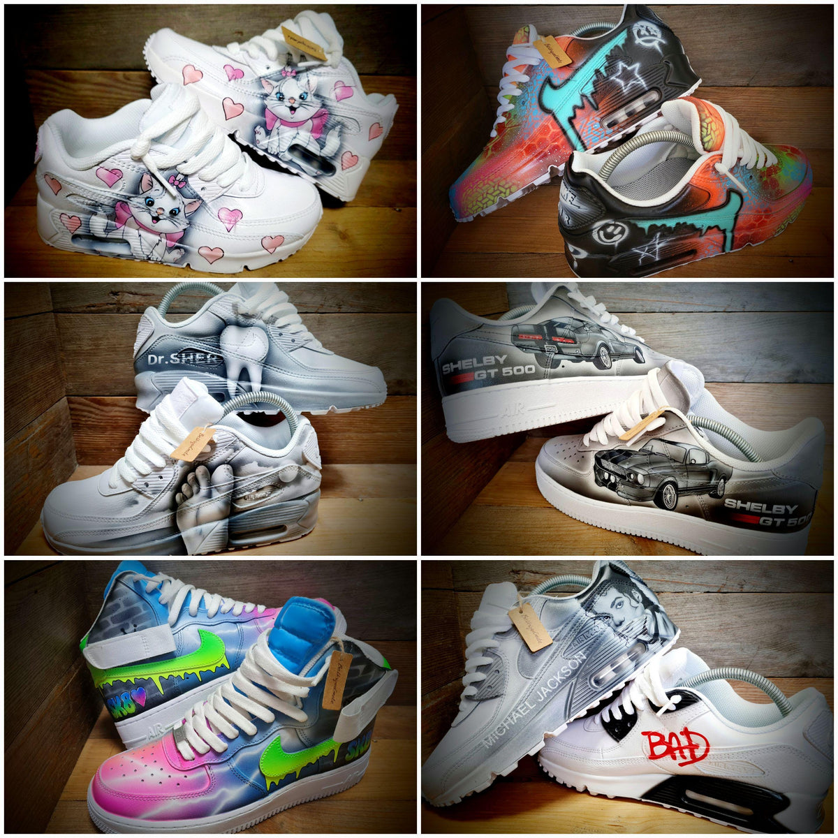 Custom Painted Trainers - Send In Your Own Shoes For Personalisation