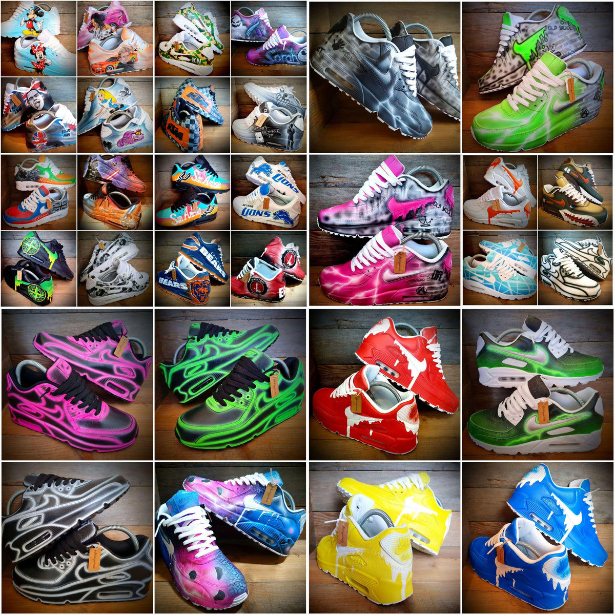 Custom Painted Trainers - Send In Your Own Shoes For Personalisation